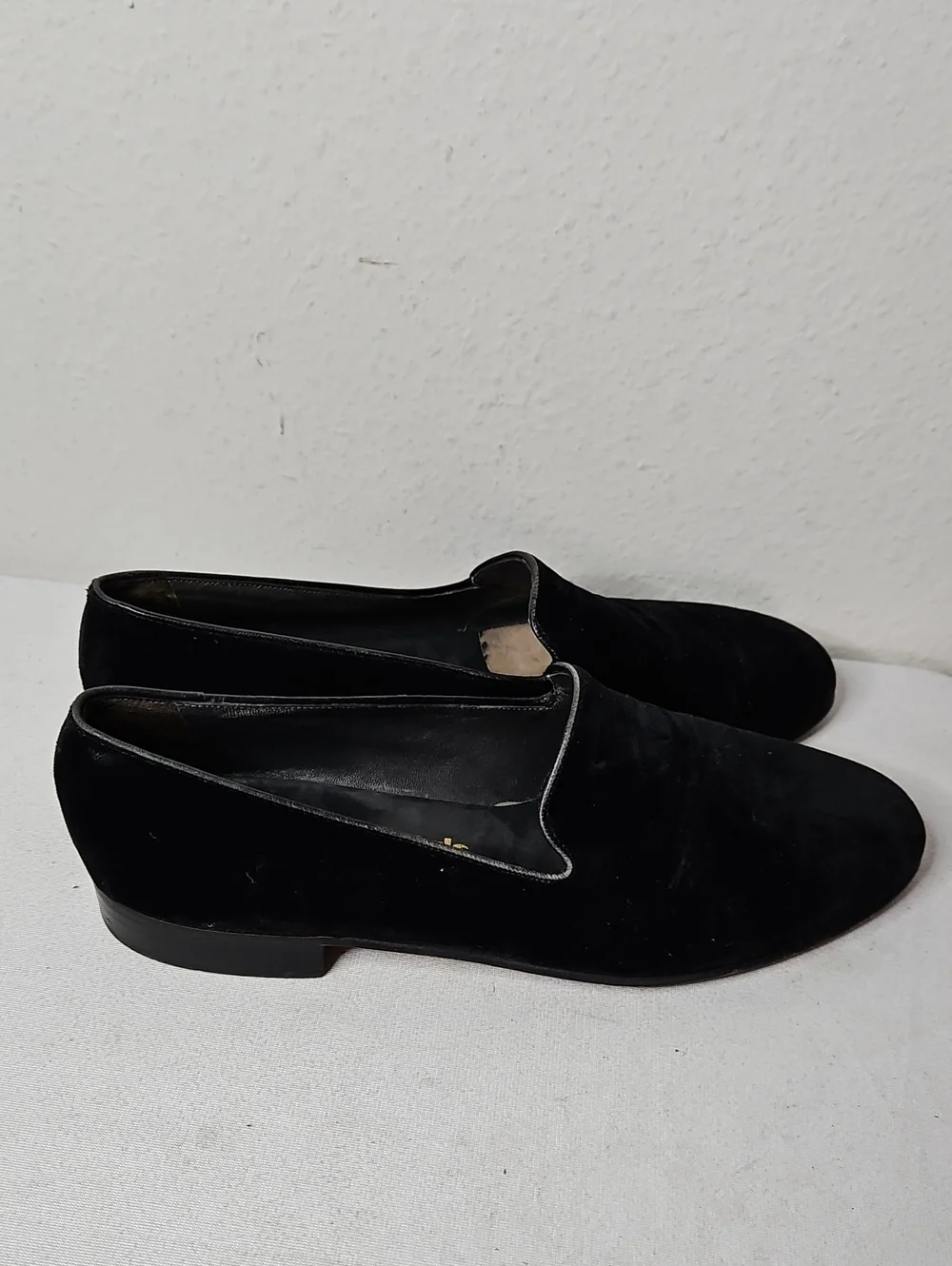 Vintage Bally Continental  Black Suede Loafers Men's –Made in Switzerland